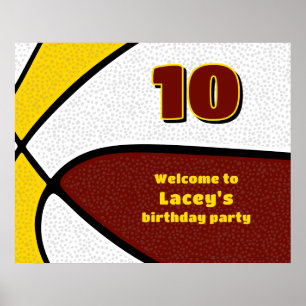 Goldkorbballmannschaft in Marojon - Party willkomm Poster