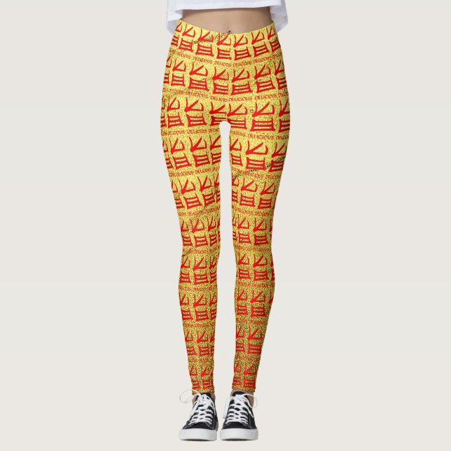 Goldköstliche Leggings (Vorderseite)
