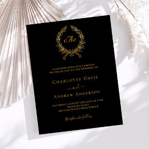 Goldkranz-Mono-Hochzeit