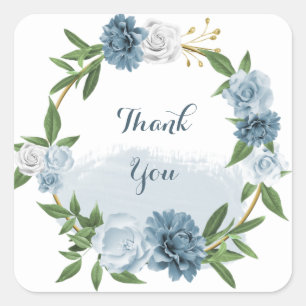 Goldkranz Quadratischer Aufkleber