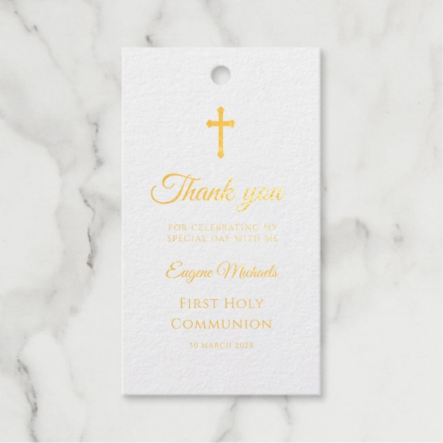 Goldkreuz Geschenkanhänger (Vorderseite)