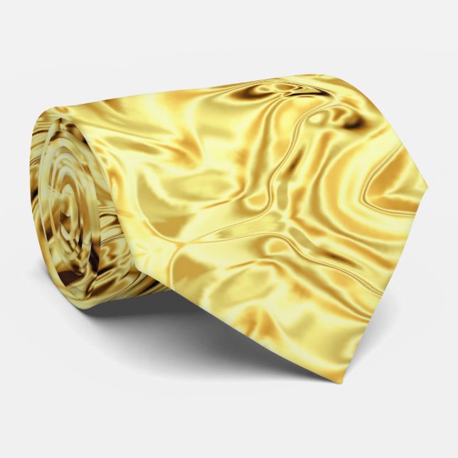 Goldkrinkle Hübsch Krawatte (Gerollt)