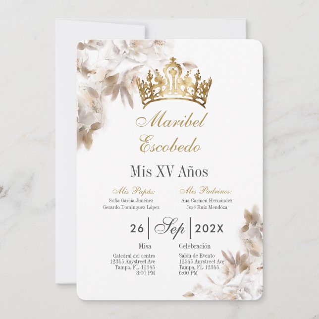 Goldkrone Einladung (Vorderseite)