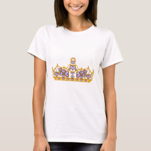 Goldkrone von Herzdiamanten T-Shirt