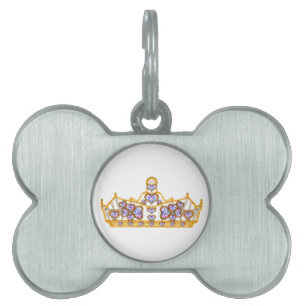 Goldkrone von Herzdiamanten Tiermarke