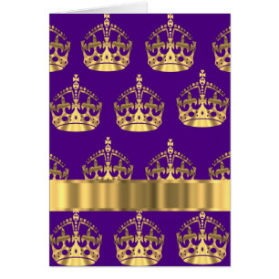 Goldkronen auf Lila