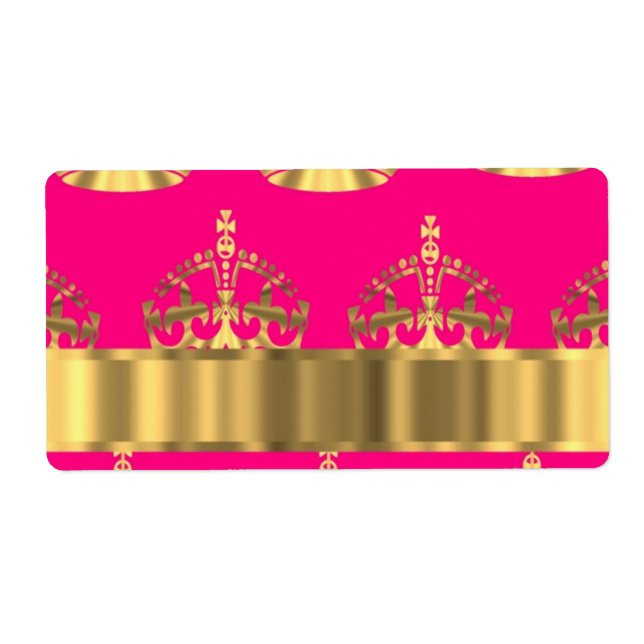 Goldkronen in heißen rosa (Vorne)