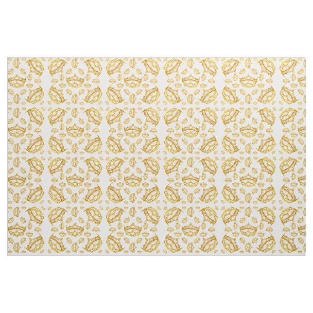 Goldkronen-Kronen-Tuch Stoff (Yard (91,4 cm))