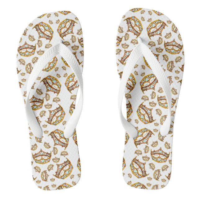 Goldkronenkronen-Flip-Flops Flip Flops (Fußbett)