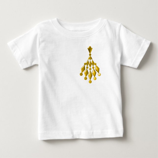 Goldkronleuchter Baby T-shirt (Vorderseite)