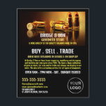 Goldkugeln, Schmied, Werbung in Verkaufsstellen Flyer<br><div class="desc">Gold Bullets,  Gunsmith,  Gunstore Werbe-Flyer von der Business Card Store.</div>
