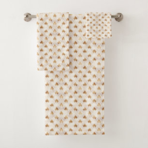 Goldkunst-Deko-Muster Badhandtuch Set