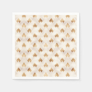 Goldkunst-Deko-Muster Serviette