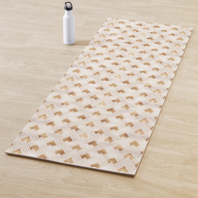 Goldkunst-Deko-Muster Yogamatte (Beispiel)