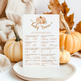 Goldkürbis-Kürbiswald-Babytrivialspiel