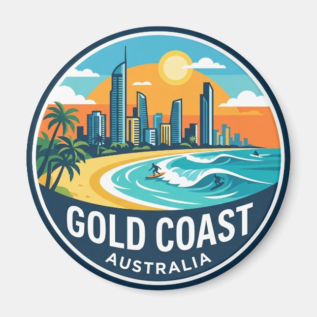Goldküste Australien Magnet (Vorne)