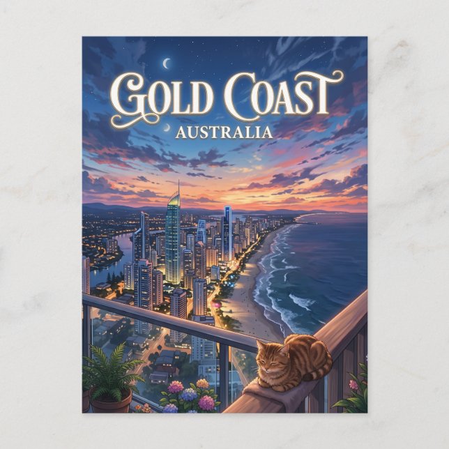 Goldküste Australien Postkarte (Vorderseite)