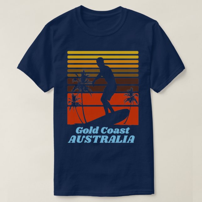 Goldküste für Leute, die Strandurlaub mögen sur T-Shirt (Design vorne)
