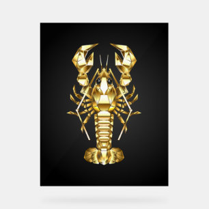 Goldlachs Acrylschild