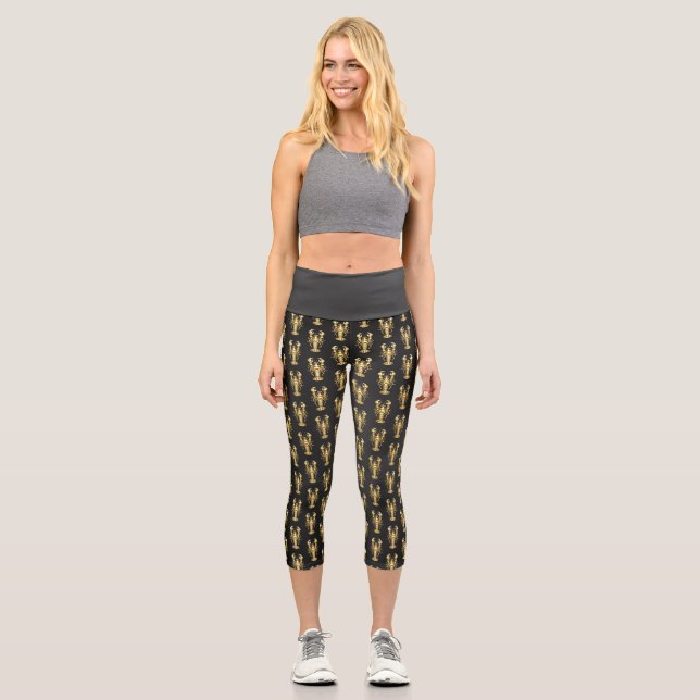 Goldlachs Capri Leggings (Vorderseite)