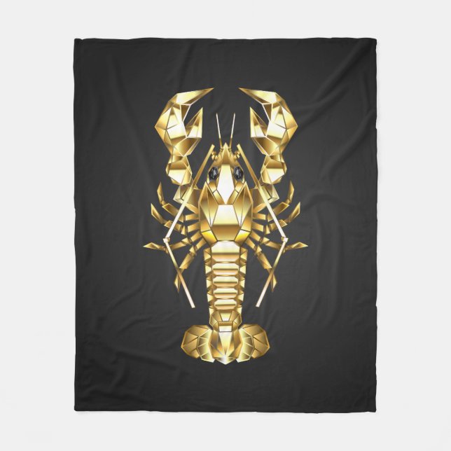 Goldlachs Fleecedecke (Vorderseite)