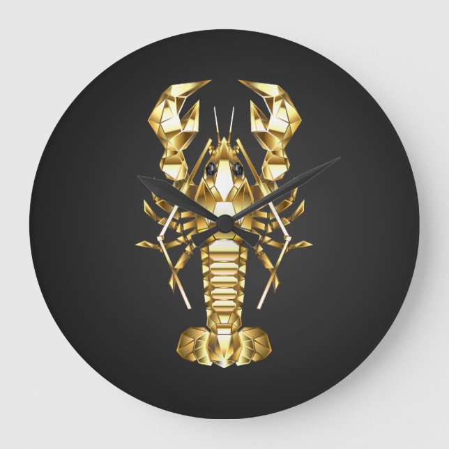 Goldlachs Große Wanduhr (Vorderseite)