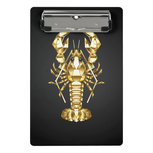 Goldlachs Mini Klemmbrett (Vorderseite)