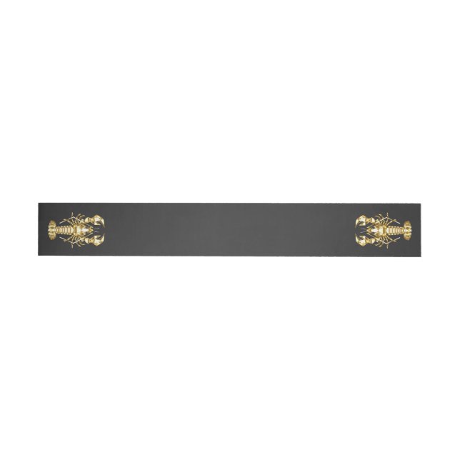 Goldlachs Rundum-Adressaufkleber (Person)