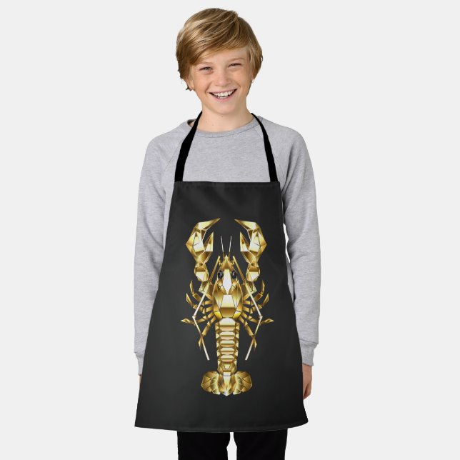 Goldlachs Schürze (Getragen)