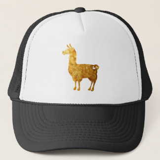 Goldlama-Kappe Truckerkappe