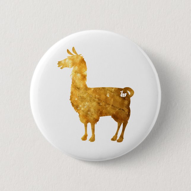 Goldlama-Knopf Button (Vorderseite)