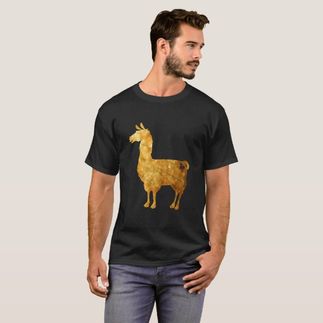 Goldlama-T - Shirt (Vorne ganz)