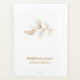 Goldleaf-Hochzeitspläne ID655 Planer