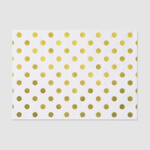 Goldleder Metallische Imitat Fohlen Kleiner Polka  Seidenpapier