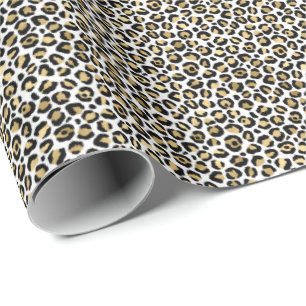 Goldleopard-Druck Geschenkpapier