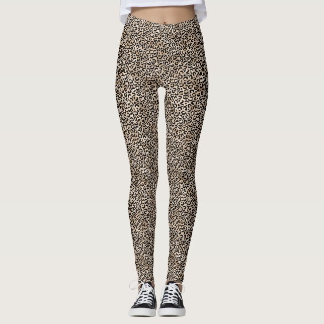 Goldleopard Leggings (Vorderseite)