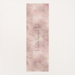 Goldleopard-Printmedien Yogamatte