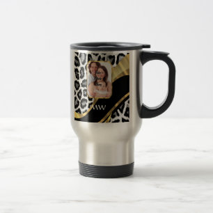 Goldleopard Reisebecher