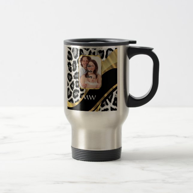 Goldleopard Reisebecher (Rechts)
