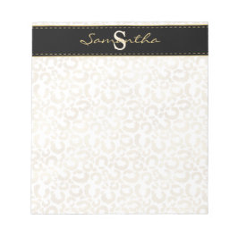 Goldleoparddruck Notizblock