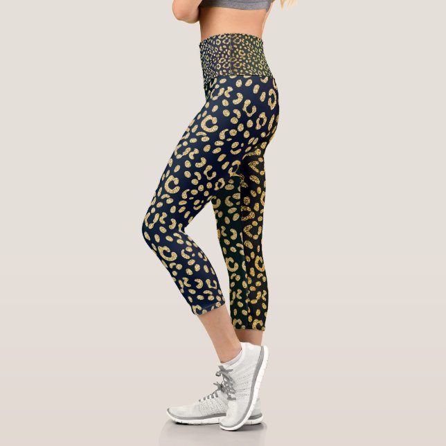 Goldleoparden Capri Leggings (Links)