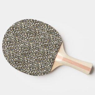 Goldleopardrucke Tischtennis Schläger