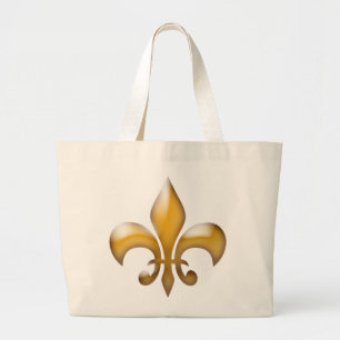 GoldLilien-Taschen-Tasche Jumbo Stoffbeutel
