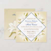 Goldlilien u. Marine-Blau Quinceañera