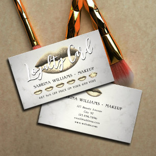 Goldlips-Treuekarte Visitenkarte