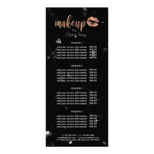 Goldlips und Marmorschminke aus der Rose Werbekarte