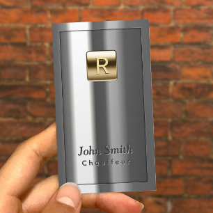 Goldlogo-metallische Fahrer-Visitenkarte Visitenkarte