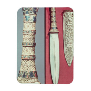 Goldmagger und -schuh, Schatz von Tutankhamun, c.1 Magnet