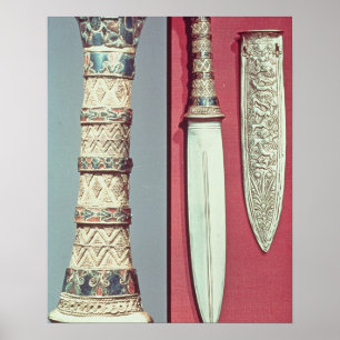 Goldmagger und -schuh, Schatz von Tutankhamun, c.1 Poster