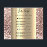 Goldmakeup Beauty Salon Rose Haarbängel Flyer<br><div class="desc">FlorenceK Luxus-Beauty-Salon-Sammlung</div>